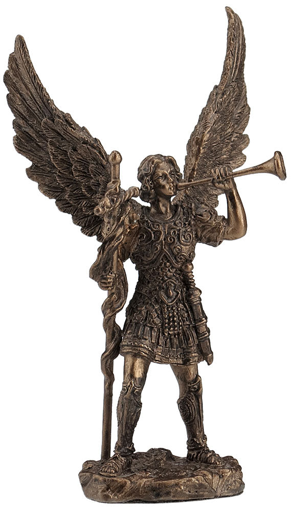 4" St. Gabriel - Bronze Style Statue