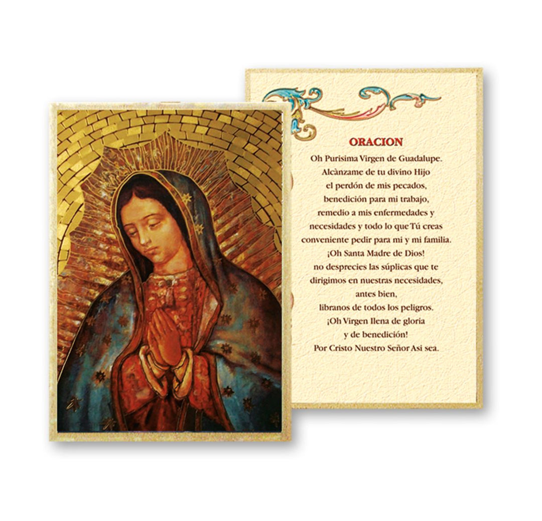 4" x 6" Our Lady of Guadalupe Mosaic Plaque - Spanish