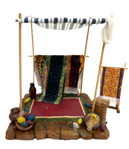 5" Nativity Village Rug Tent