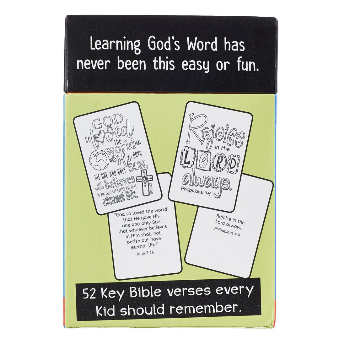 52 Bible Memory Verses Coloring Cards