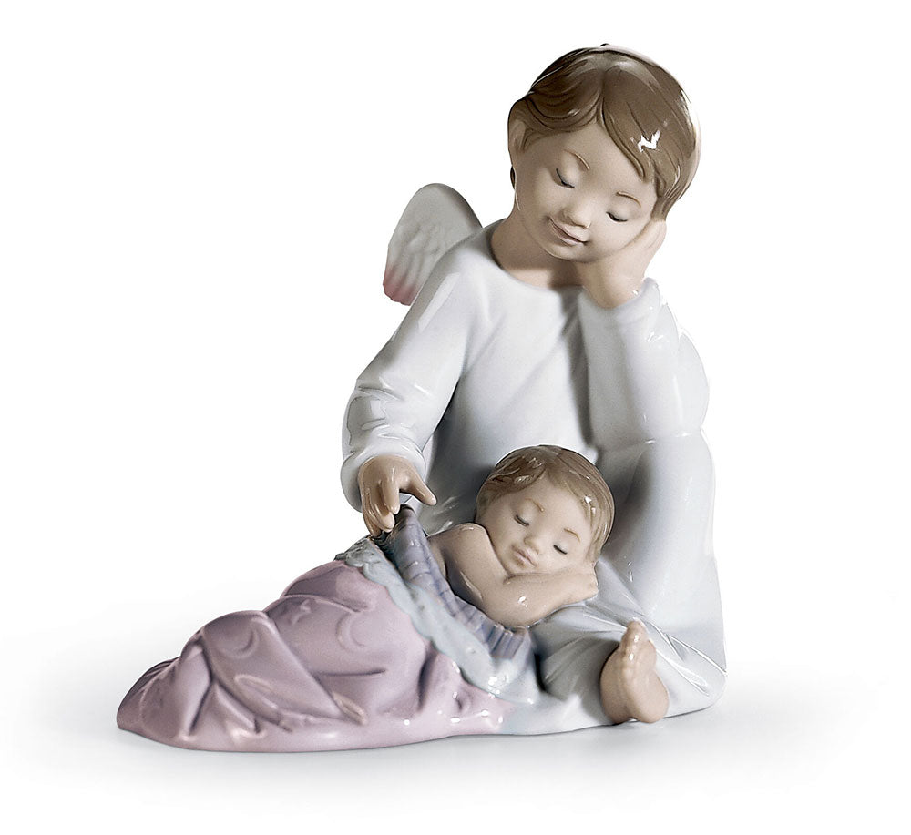 5.5" My Guardian Angel (Pink) - Porcelain Statue