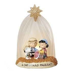 5.5" Peanuts Nativity Lighted Tabletop