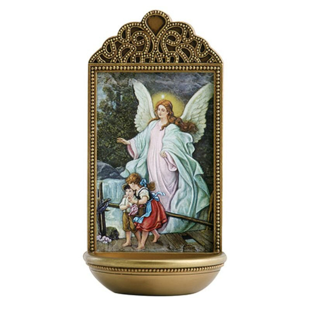 6" Guardian Angel Holy Water Font