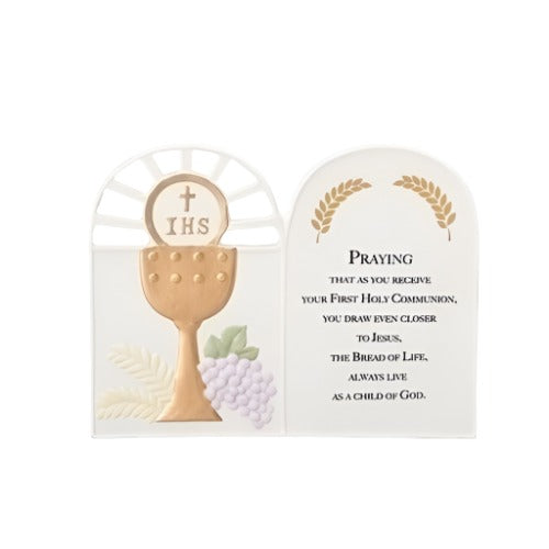 6.75" First Communion Arched Wall Plaque