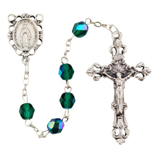 Emerald - May Birthstone Rosary