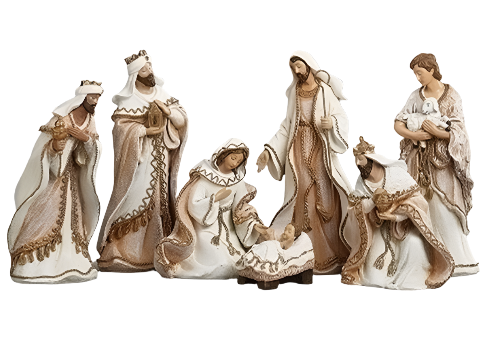 7 Piece Nativity Woven Set