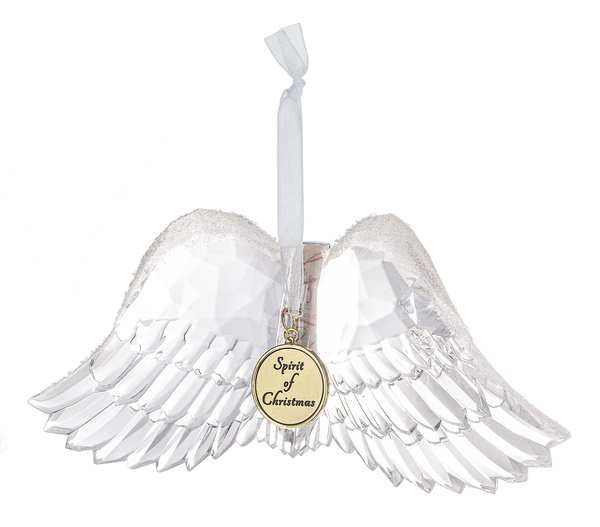 7" Spirit of Christmas Angel Wing Ornament