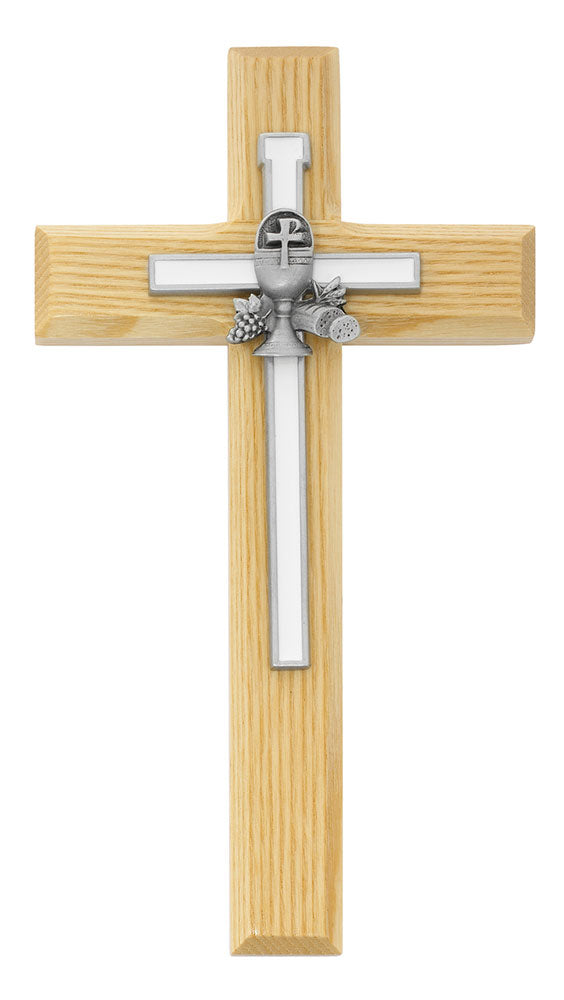 8" White Oak First Communion Cross