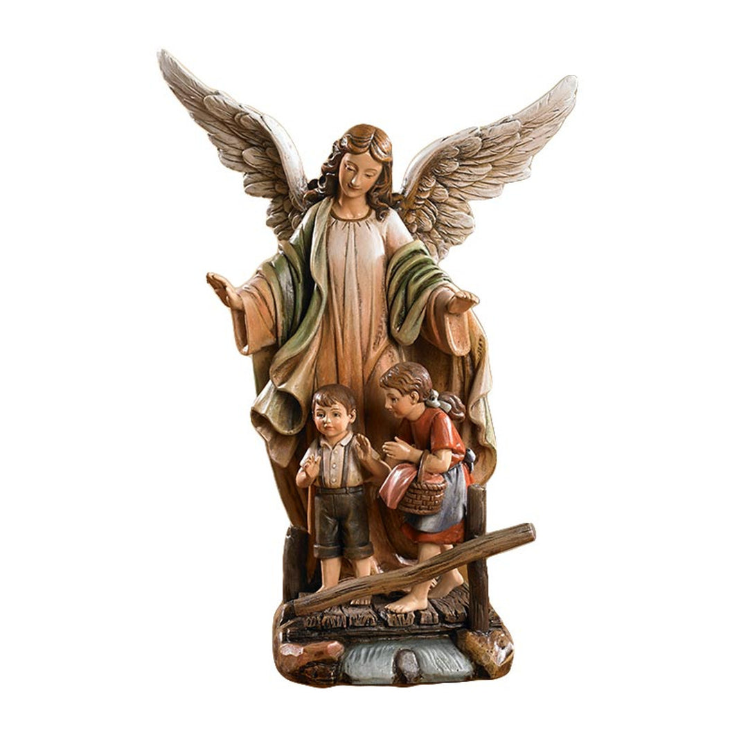 9" Guardian Angel Statue