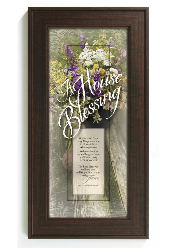 16" A House Blessing Framed Art