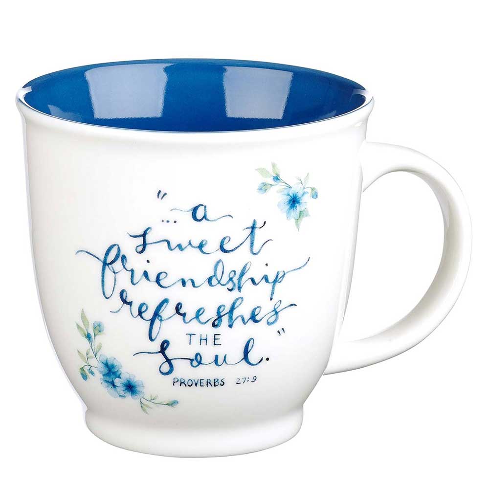 A Sweet Friendship Ceramic Coffee Mug - Proverbs 27:9