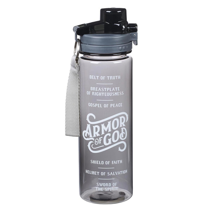 Armor of God Black Plastic Water Bottle - Ephesians 6:10 - 18