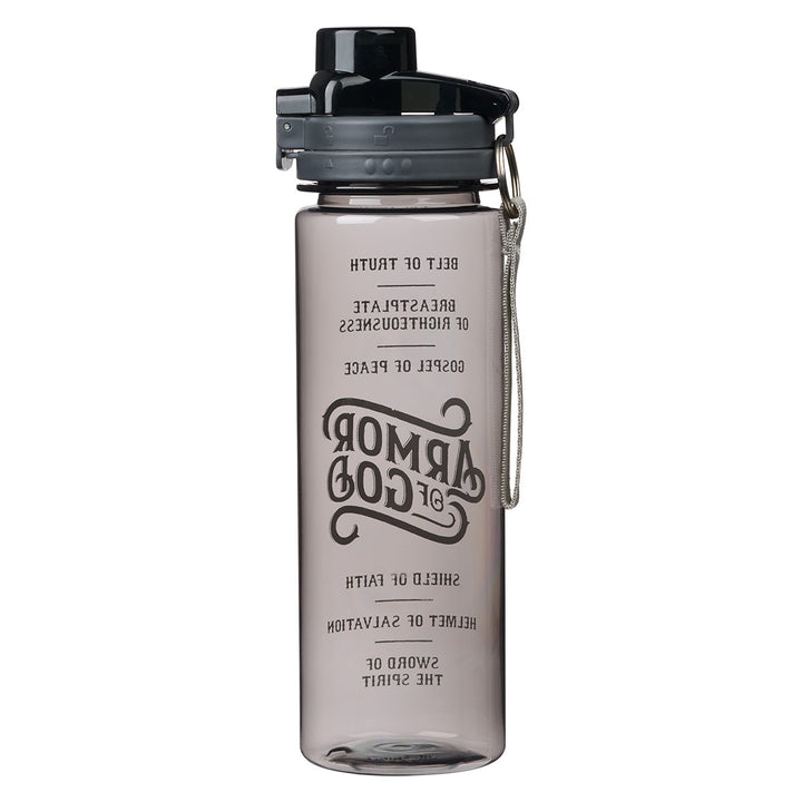 Armor of God Black Plastic Water Bottle - Ephesians 6:10 - 18