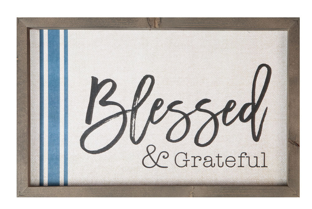 Blessed and Grateful Framed Art