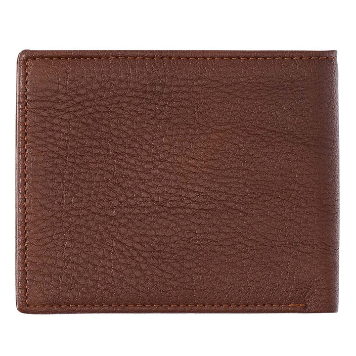 Blessed Is The Man Timber Spice Brown Genuine Leather Wallet - Jeremiah 17:7