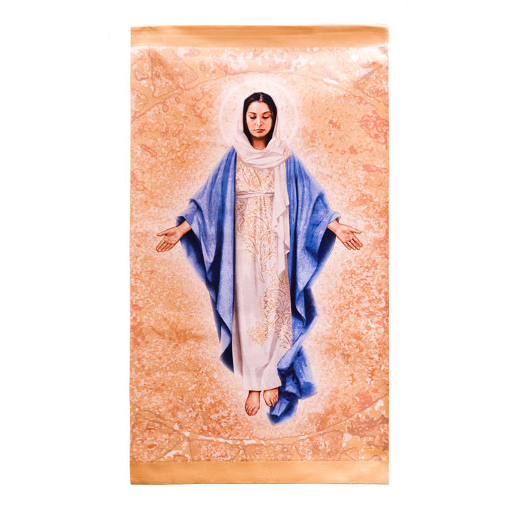 Blessed Mother Printed Tapestry - Large - Artist, John Nava