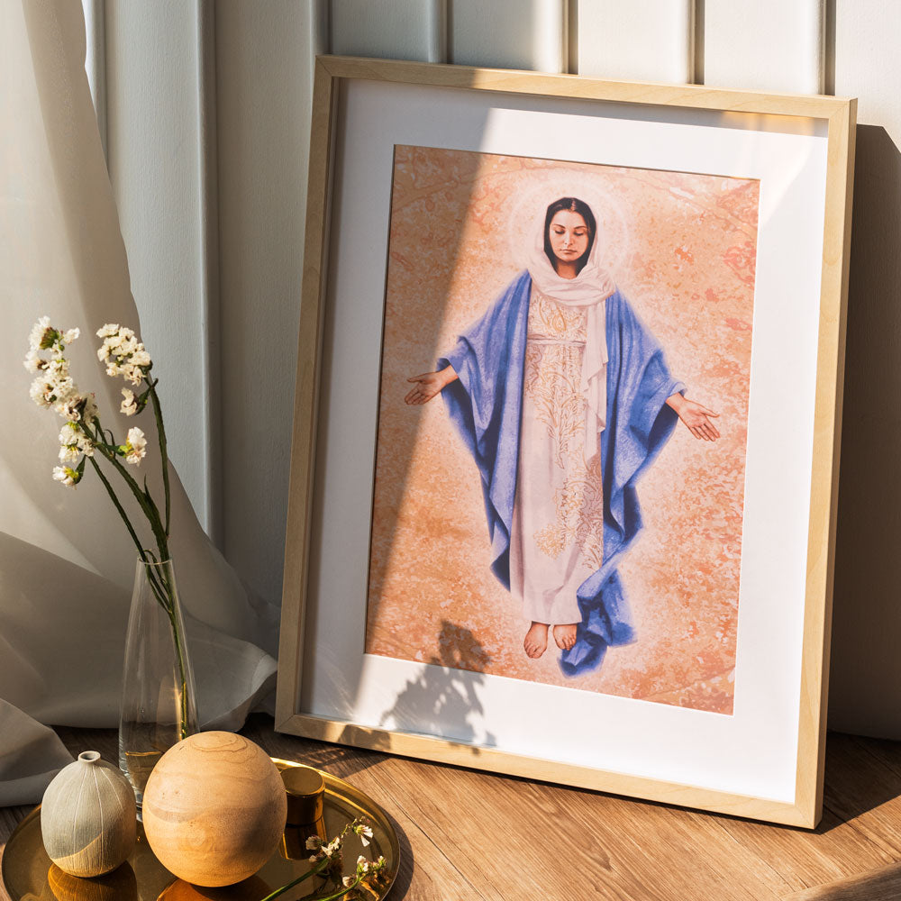 Blessed Mother Printed Tapestry - Medium - Artist, John Nava