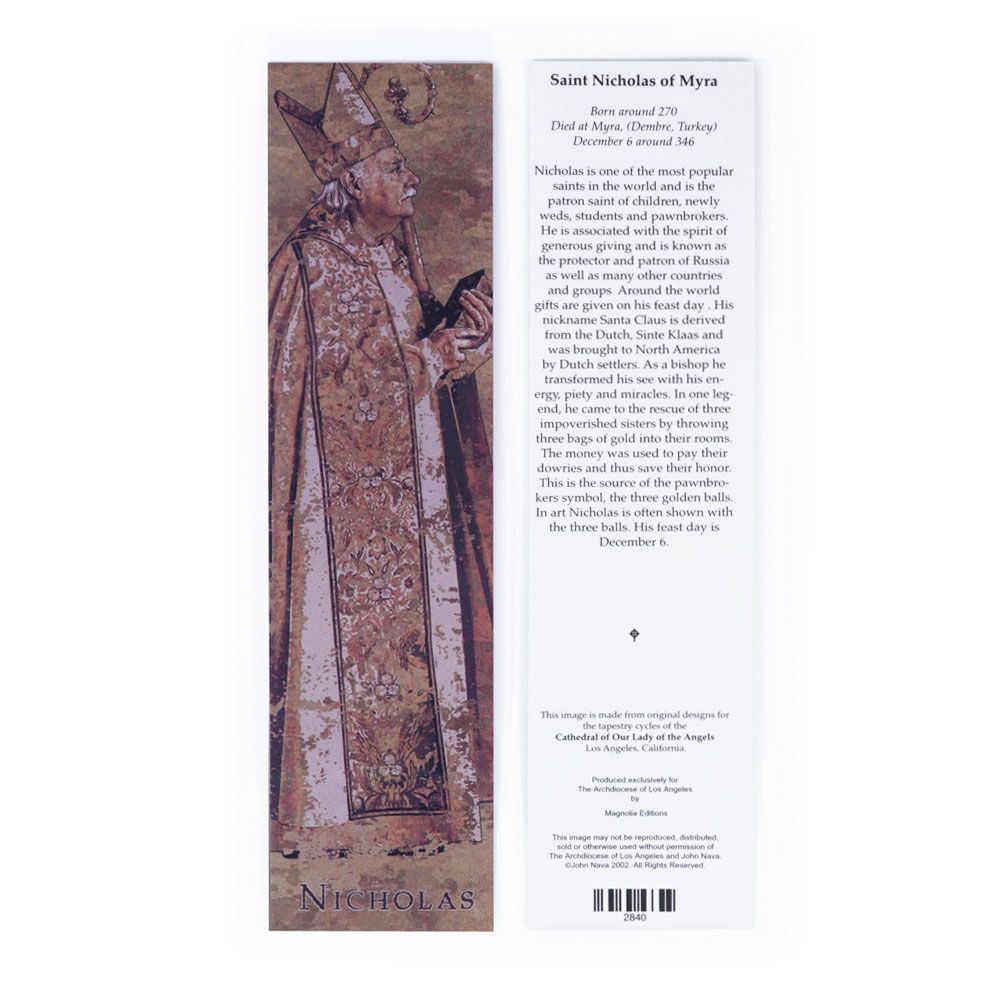 St. Nicholas Bookmark - Artist John Nava