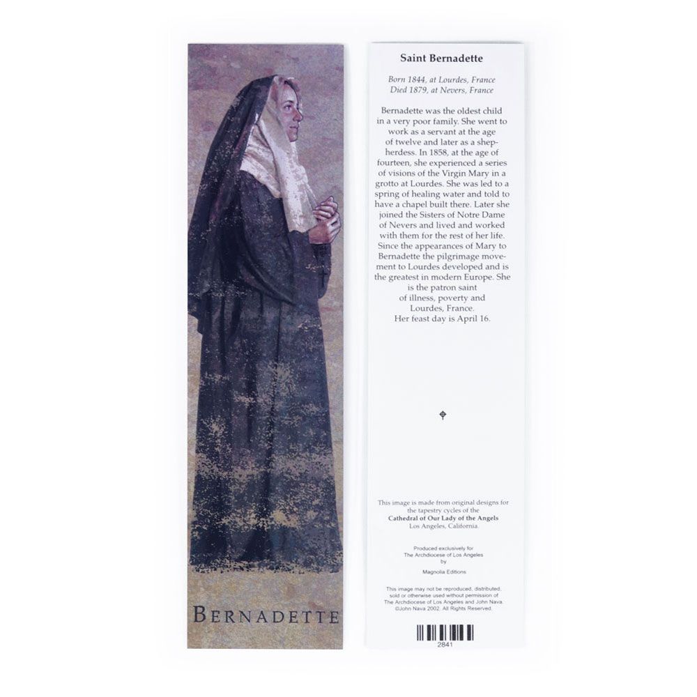 St. Bernadette Bookmark - Artist John Nava