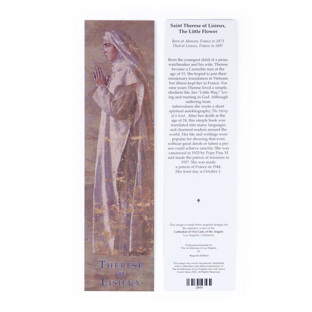 St. Therese of Lisieux Bookmark - Artist John Nava