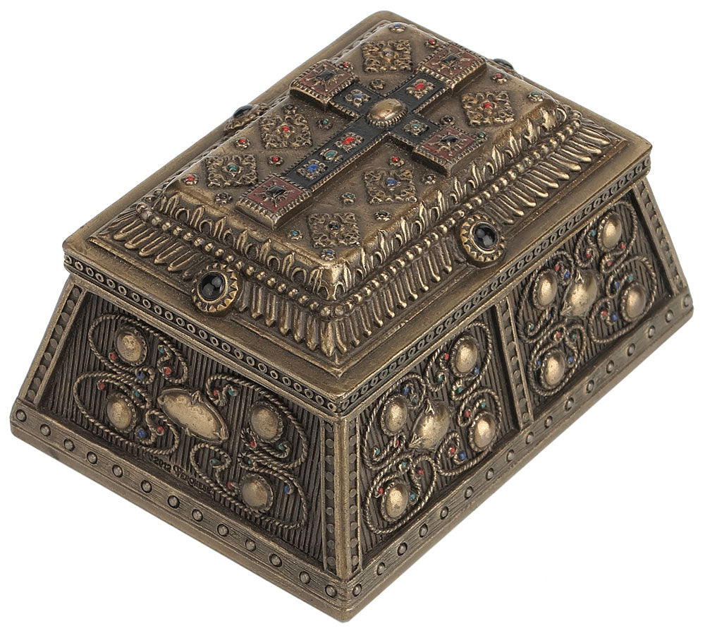 Medieval Style Cross Rosary Box