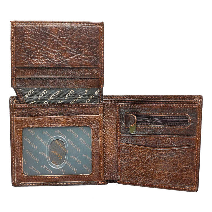 Brown Leather Wallet - Be Strong