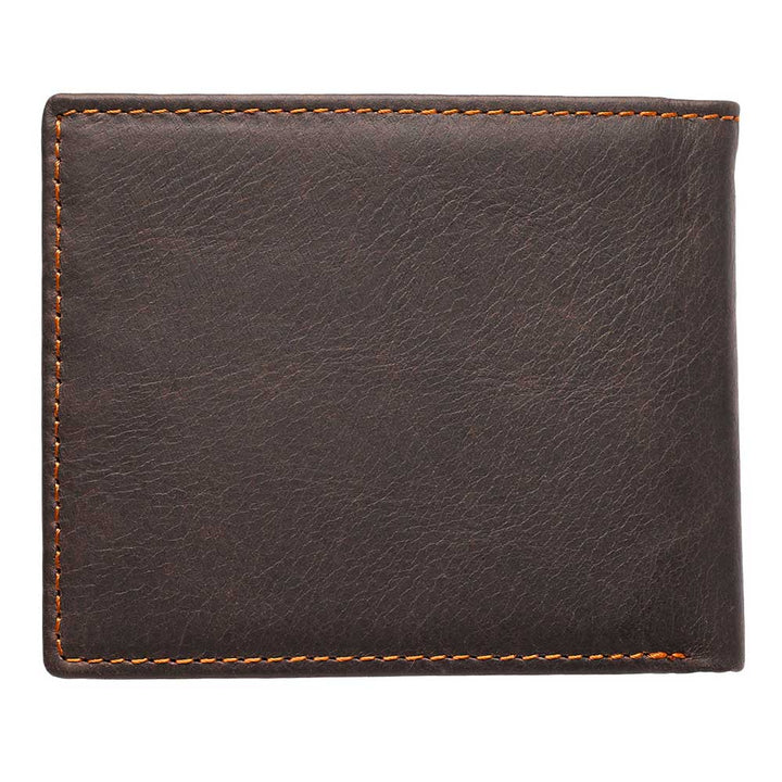 Brown Leather Wallet with Eagle
