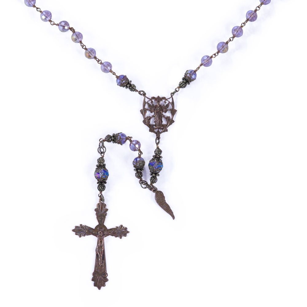 Champaign Crystal Handmade Heirloom Rosary