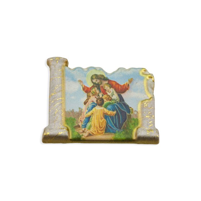 Christ with Children Large Magnet