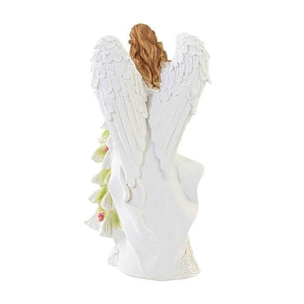 Christmas Angel in White Figurine - Mistletoe Tree