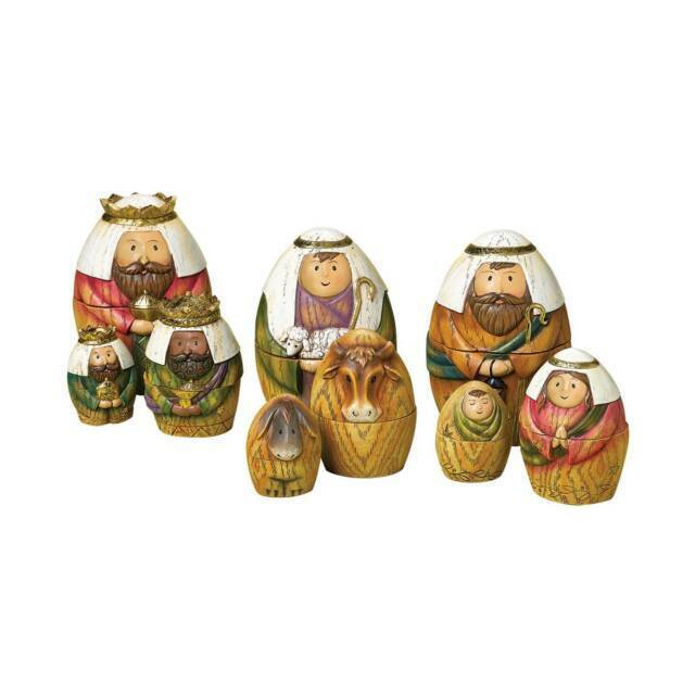 Christmas Nativity Nesting Dolls