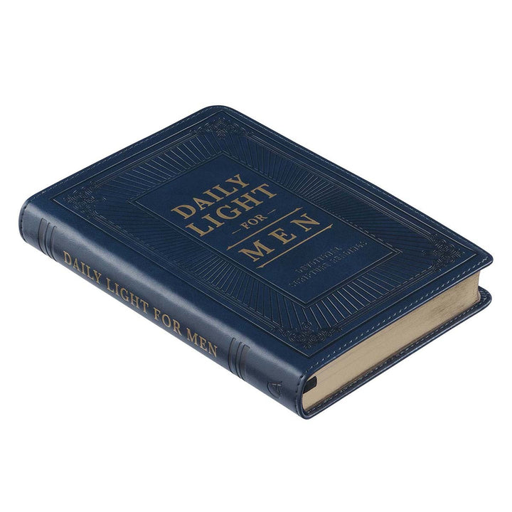 Daily Light for Men Blue Faux Leather Devotional