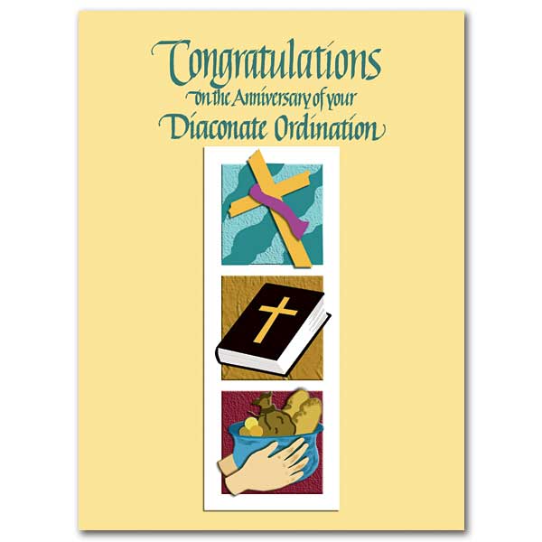Deacon Ordination Anniversary Card