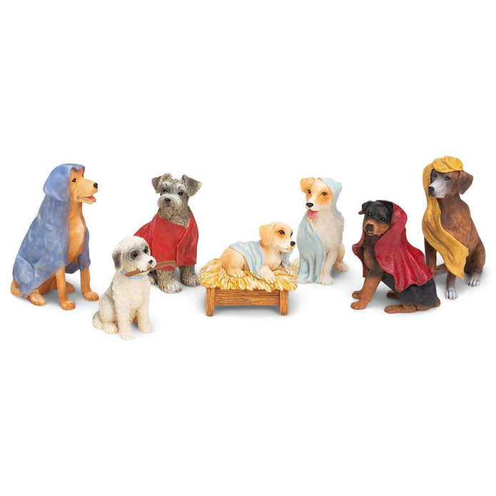 Dog Nativity Figurine Set