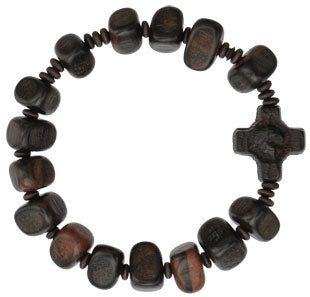 Ebony Wood Rosary Bracelet