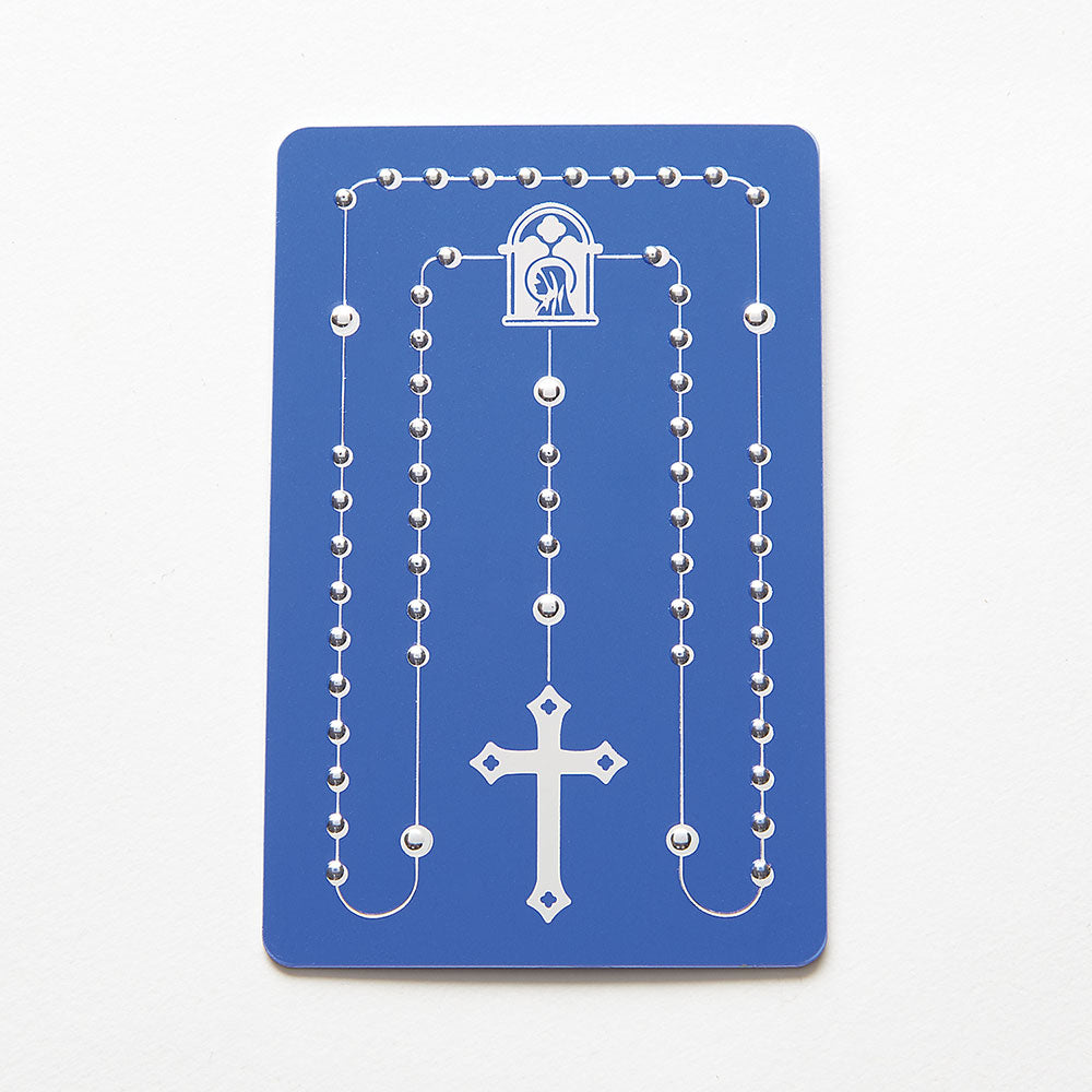 Embossed Rosary Card