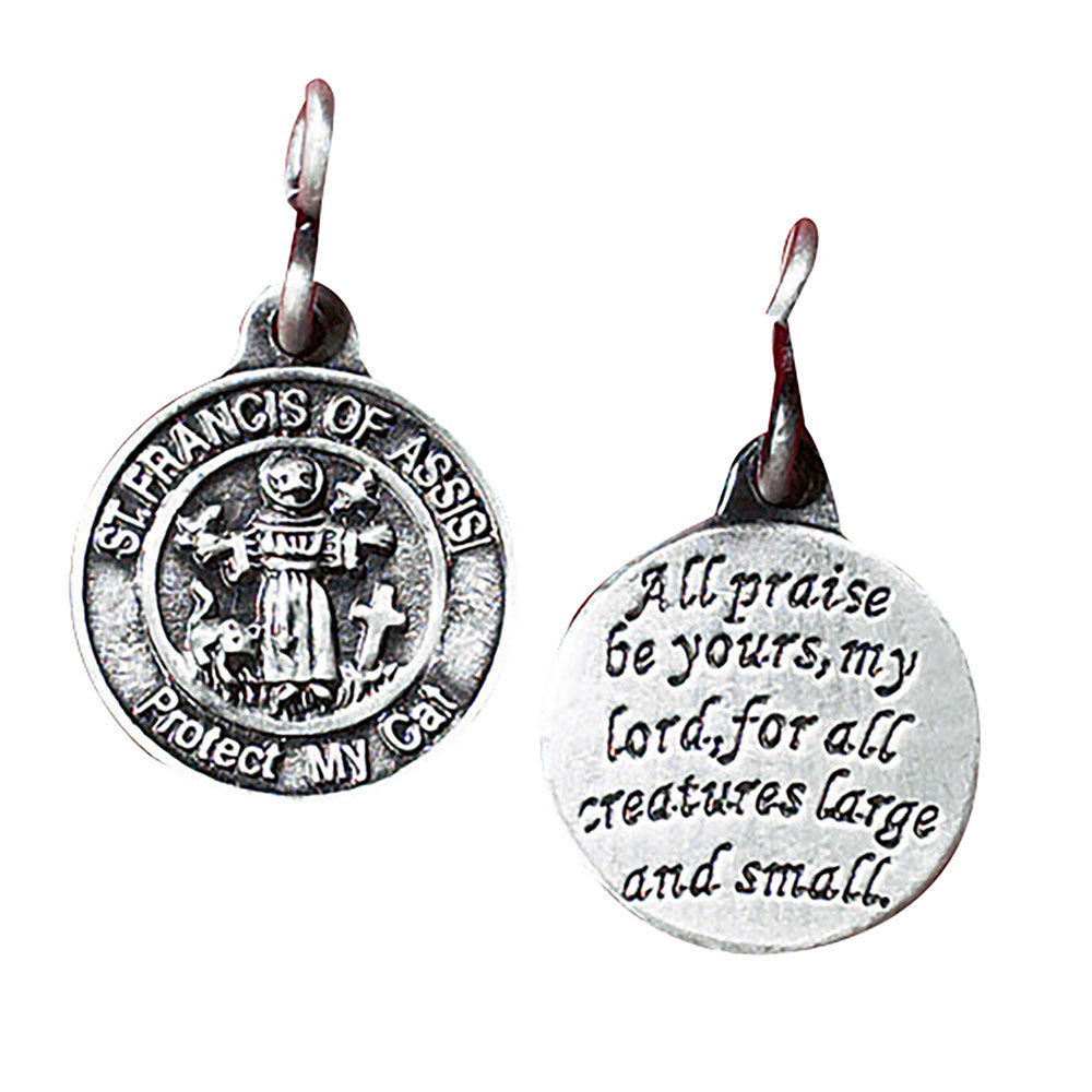 1" St. Francis Cat Pet Medal