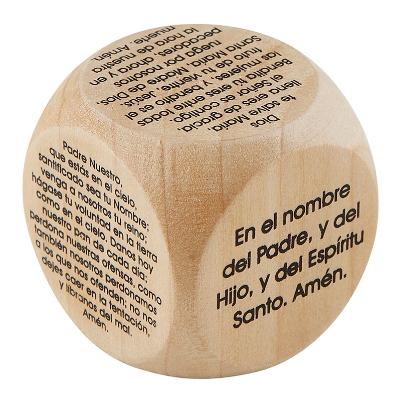 Favorite Catholic Prayers Prayer Cube - Spanish