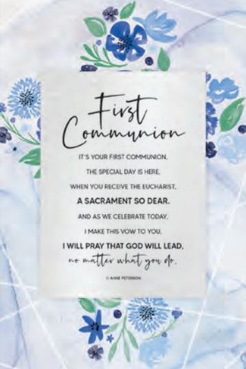 First Communion Plaque