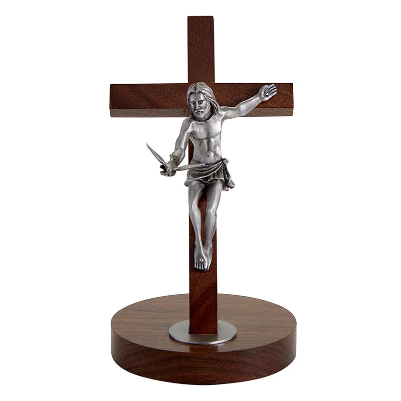 Gifts of The Spirit Walnut Crucifix Stand