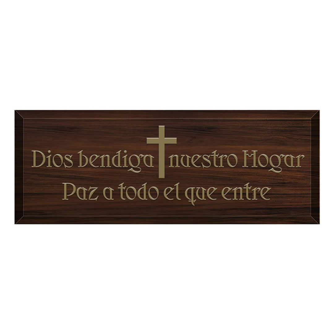 God Bless Our Home Plaque - Spanish