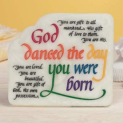 God Danced Marble Plaque