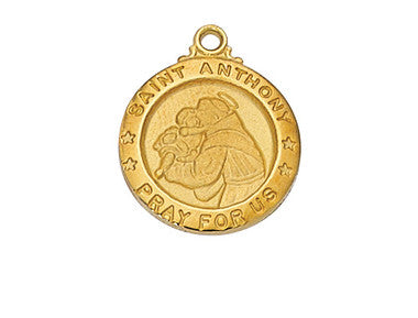 Gold/Sterling Silver St. Anthony Medal