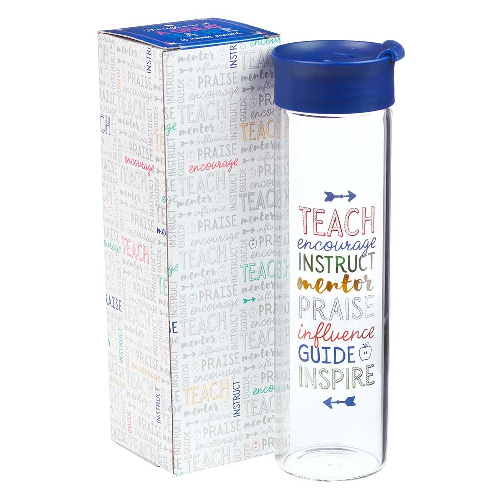 A Great Teacher Glass Water Bottle