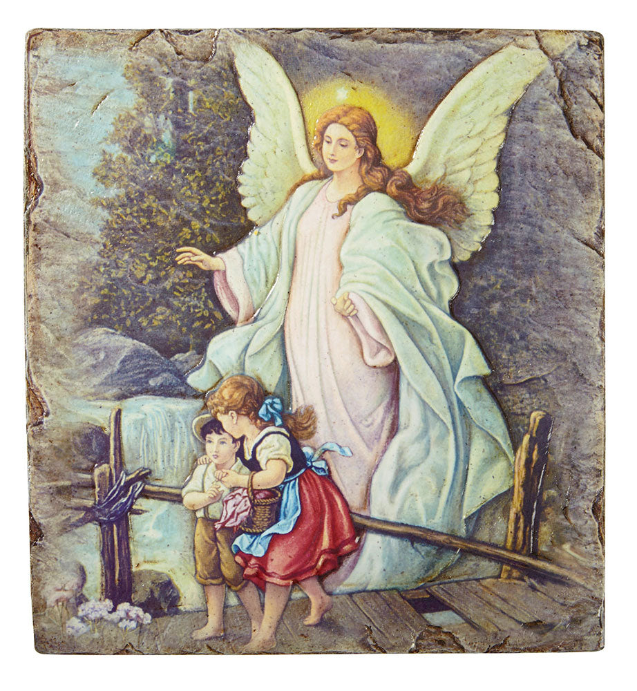 Guardian Angel Tile Plaque