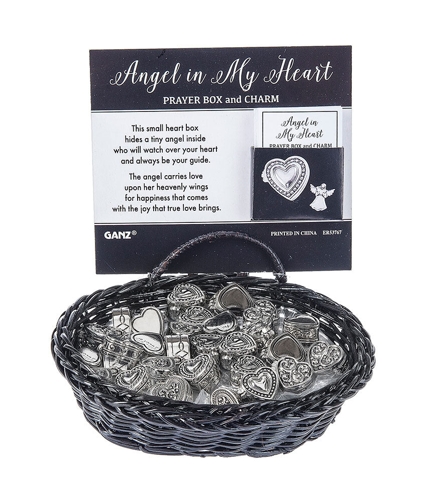 Heart Charm Box with Angel