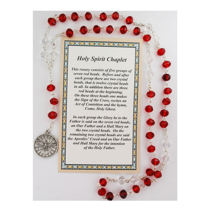 Holy Spirit Chaplet - Red & Clear