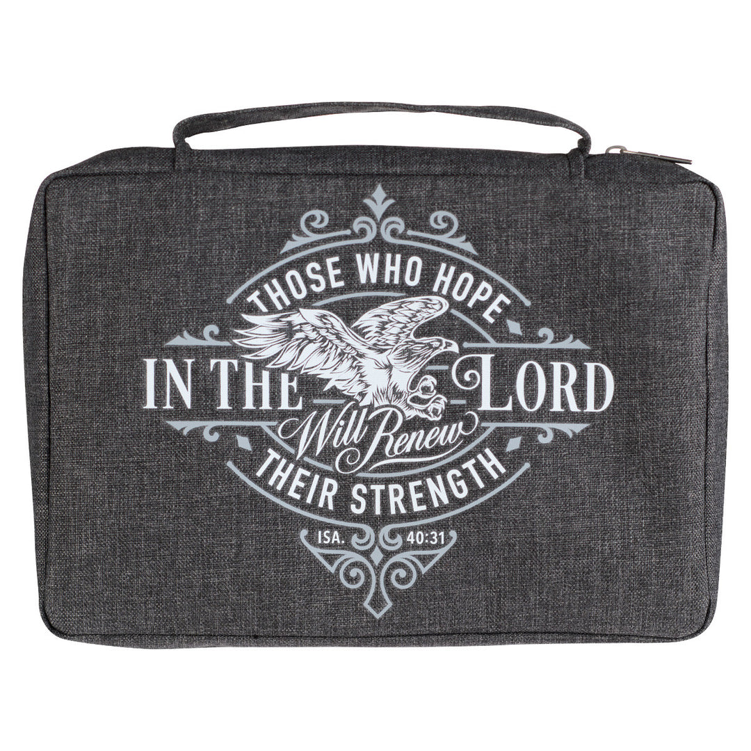 Hope in the Lord Charcoal Value Bible Cover - Isaiah 40:31