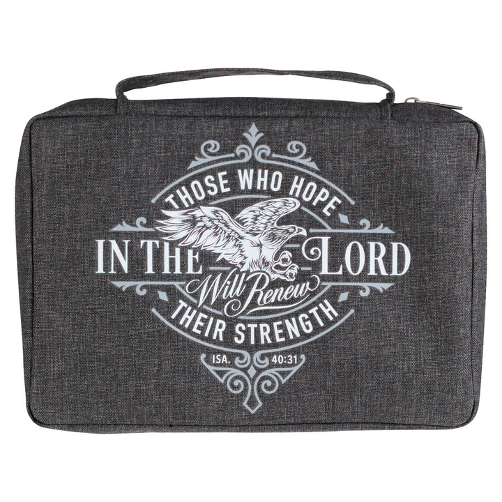 Hope in the Lord Charcoal Value Bible Cover - Isaiah 40:31