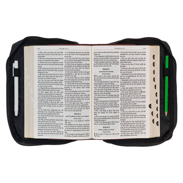 Hope in the Lord Charcoal Value Bible Cover - Isaiah 40:31